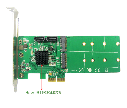 乐扩PCI-E转接卡：两块M.2 NGFF + SATA 组建RAID